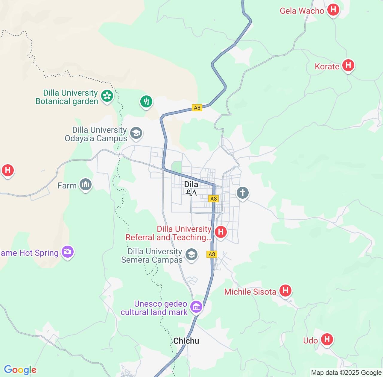 Map image for Intellectual Property Lawyers in Dila and South Ethiopia Regional State IP firms at coordinates  ; .