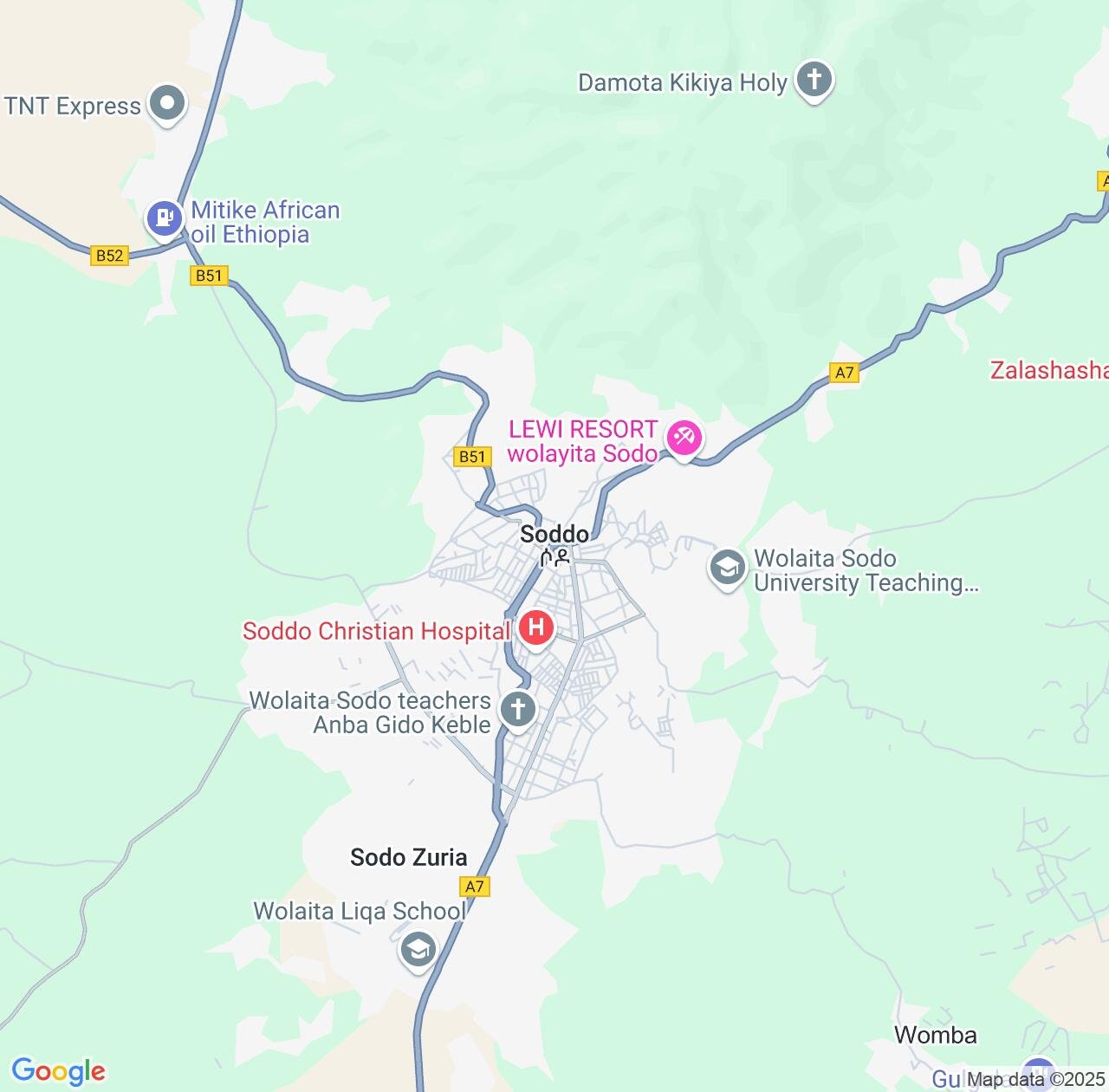 Map image for Intellectual Property Lawyers in Sodo and South Ethiopia Regional State IP firms at coordinates  ; .