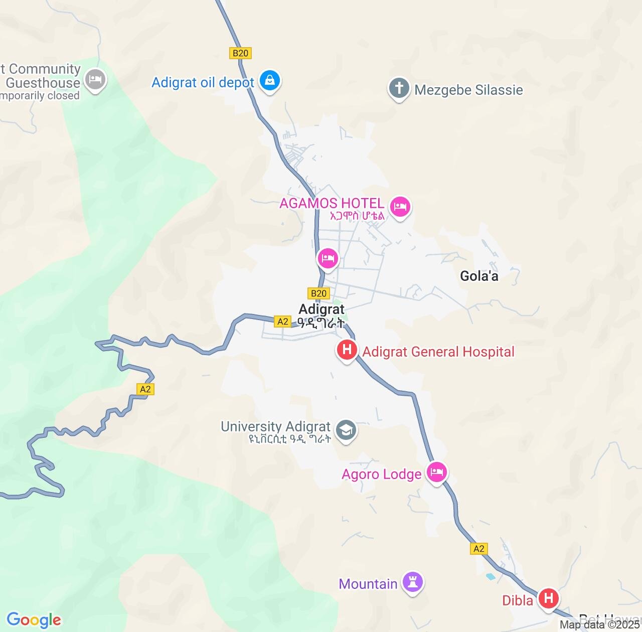 Map image for Intellectual Property Lawyers in Adigrat and Tigray IP firms at coordinates  ; .