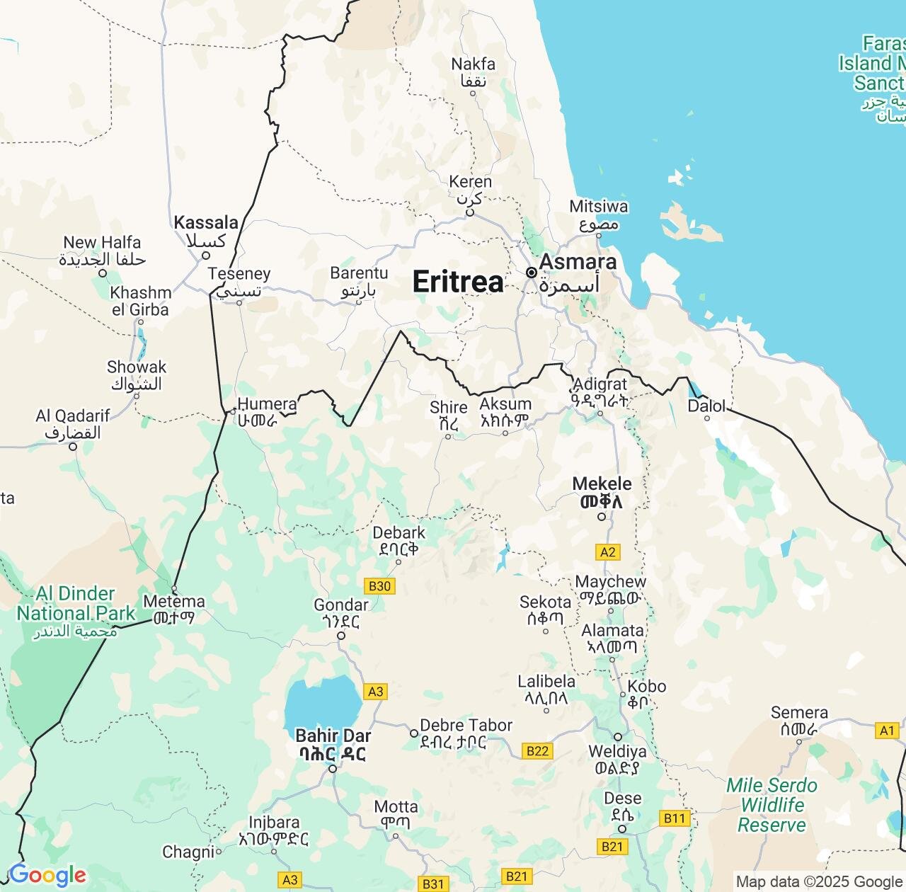 Map image for Intellectual Property Lawyers in Tigray and Ethiopia IP firms at coordinates  ; .