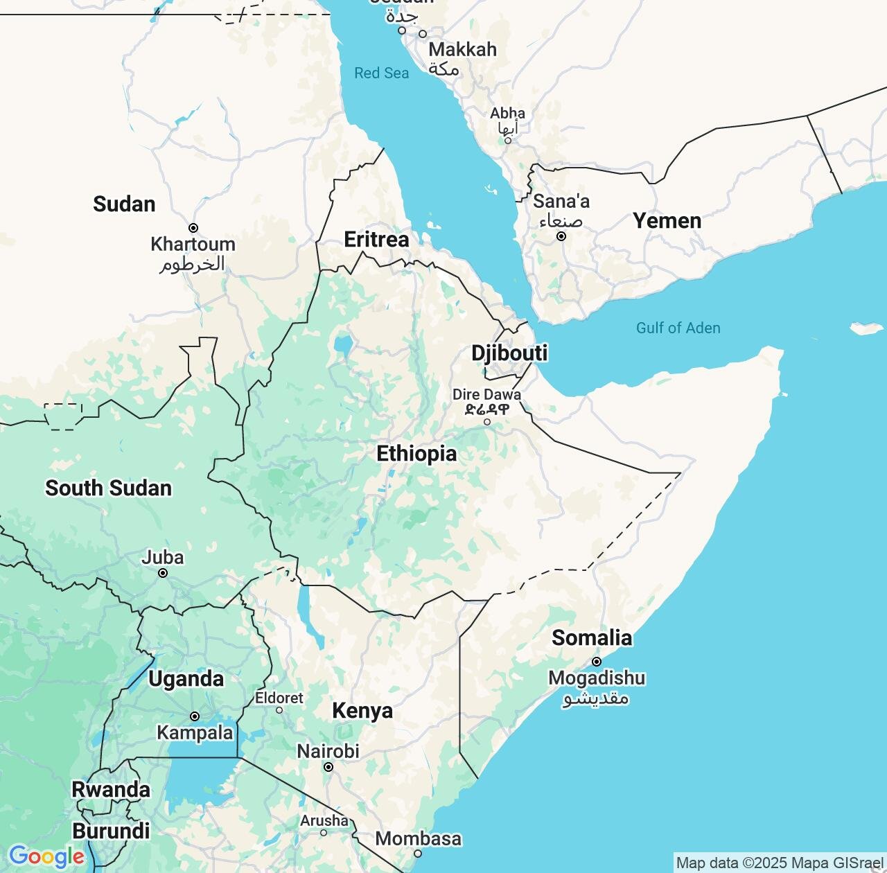 Map image for Intellectual Property Lawyers in Ethiopia and Africa IP firms at coordinates  ; .