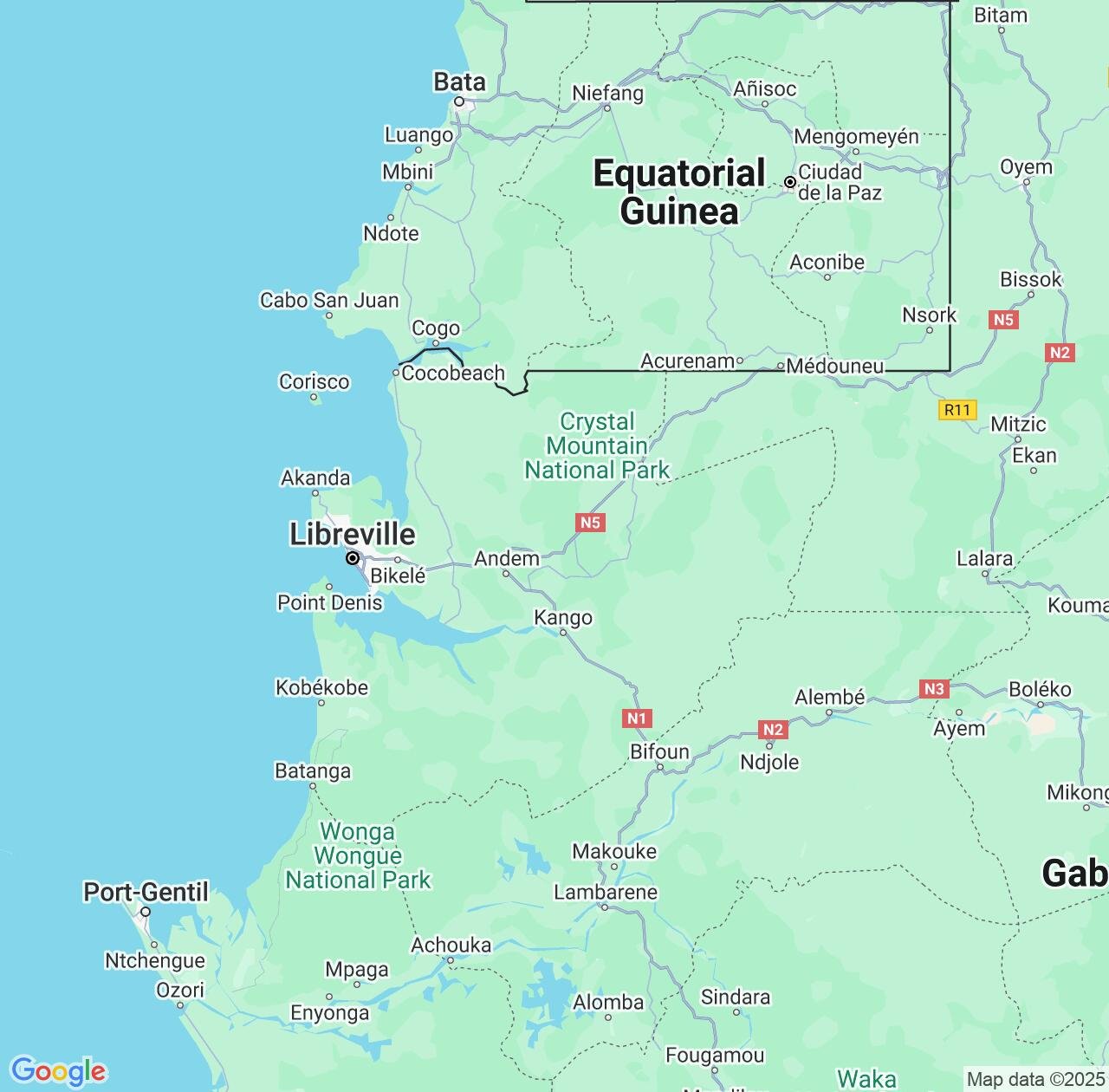 Map image for Intellectual Property Lawyers in Estuaire and Gabon IP firms at coordinates  ; .