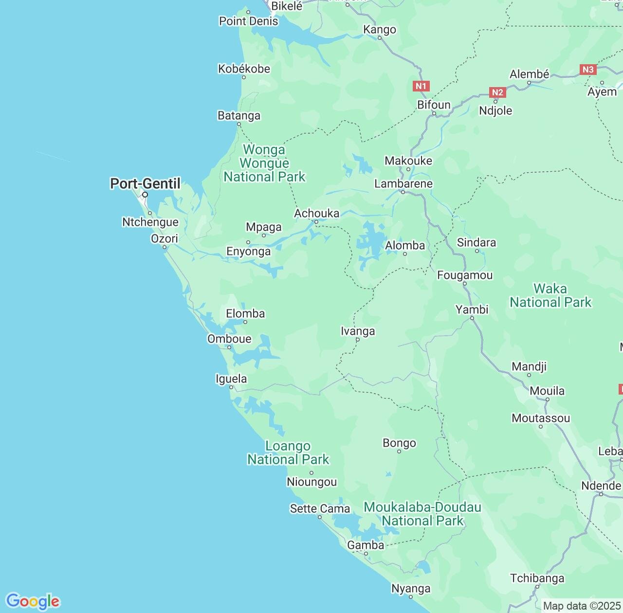 Map image for Intellectual Property Lawyers in Ogooué-Maritime and Gabon IP firms at coordinates  ; .