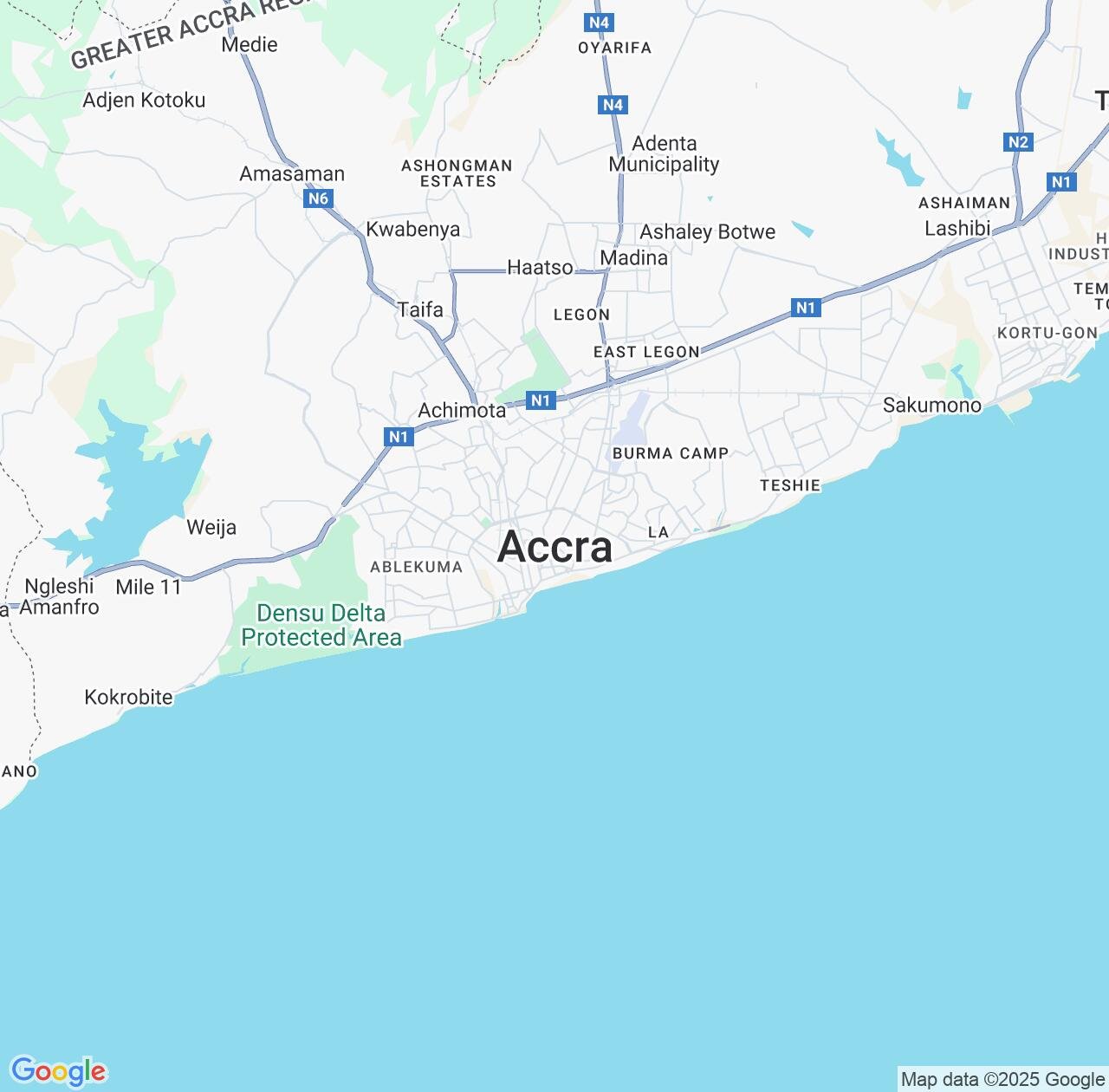 Map image for Intellectual Property Lawyers in Accra and Greater Accra IP firms at coordinates  ; .