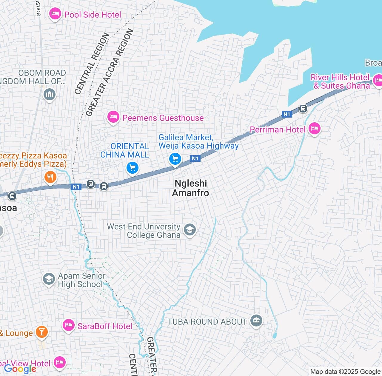 Map image for Intellectual Property Lawyers in Amanfrom and Greater Accra IP firms at coordinates  ; .