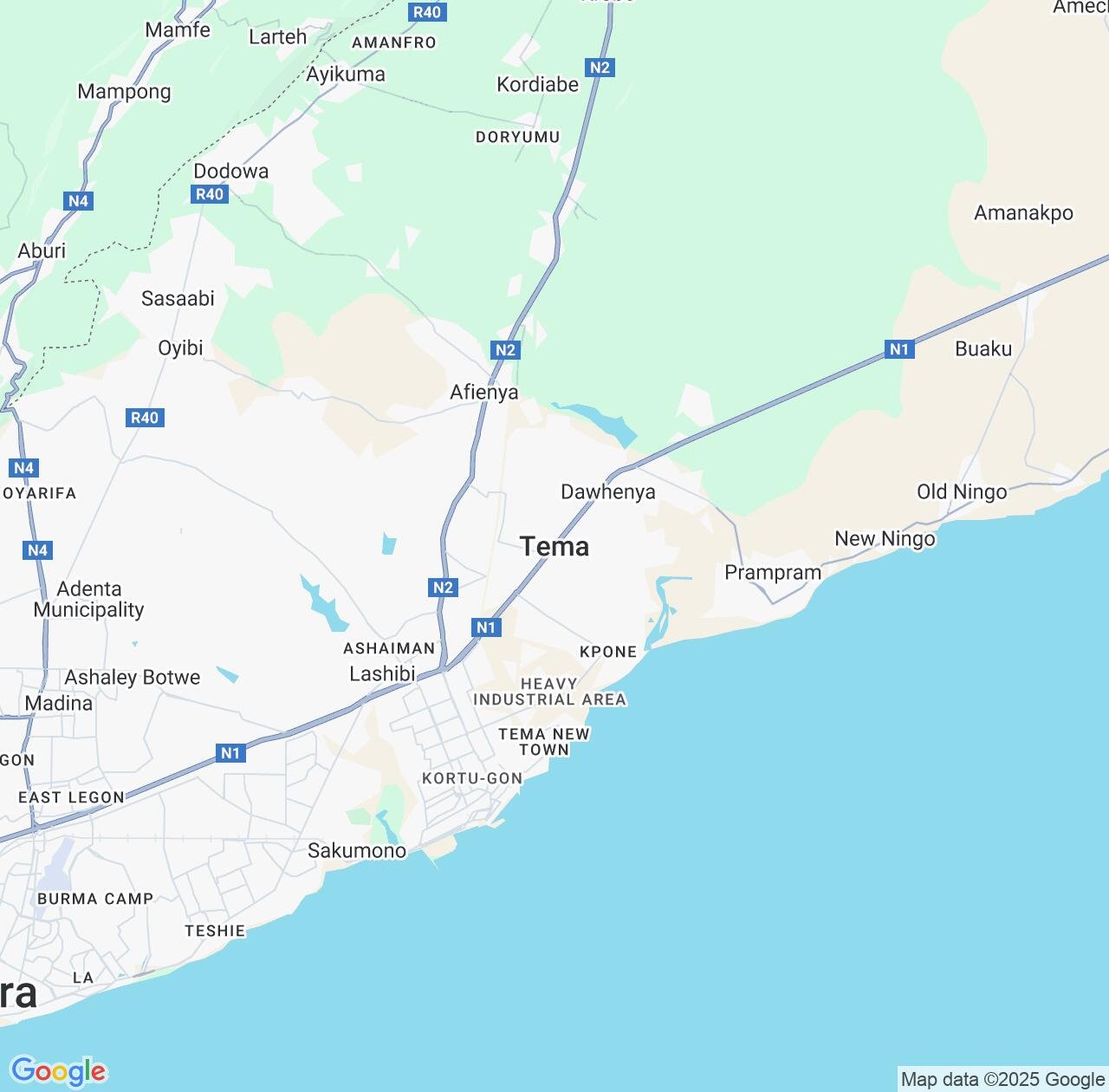 Map image for Intellectual Property Lawyers in Tema and Greater Accra IP firms at coordinates  ; .