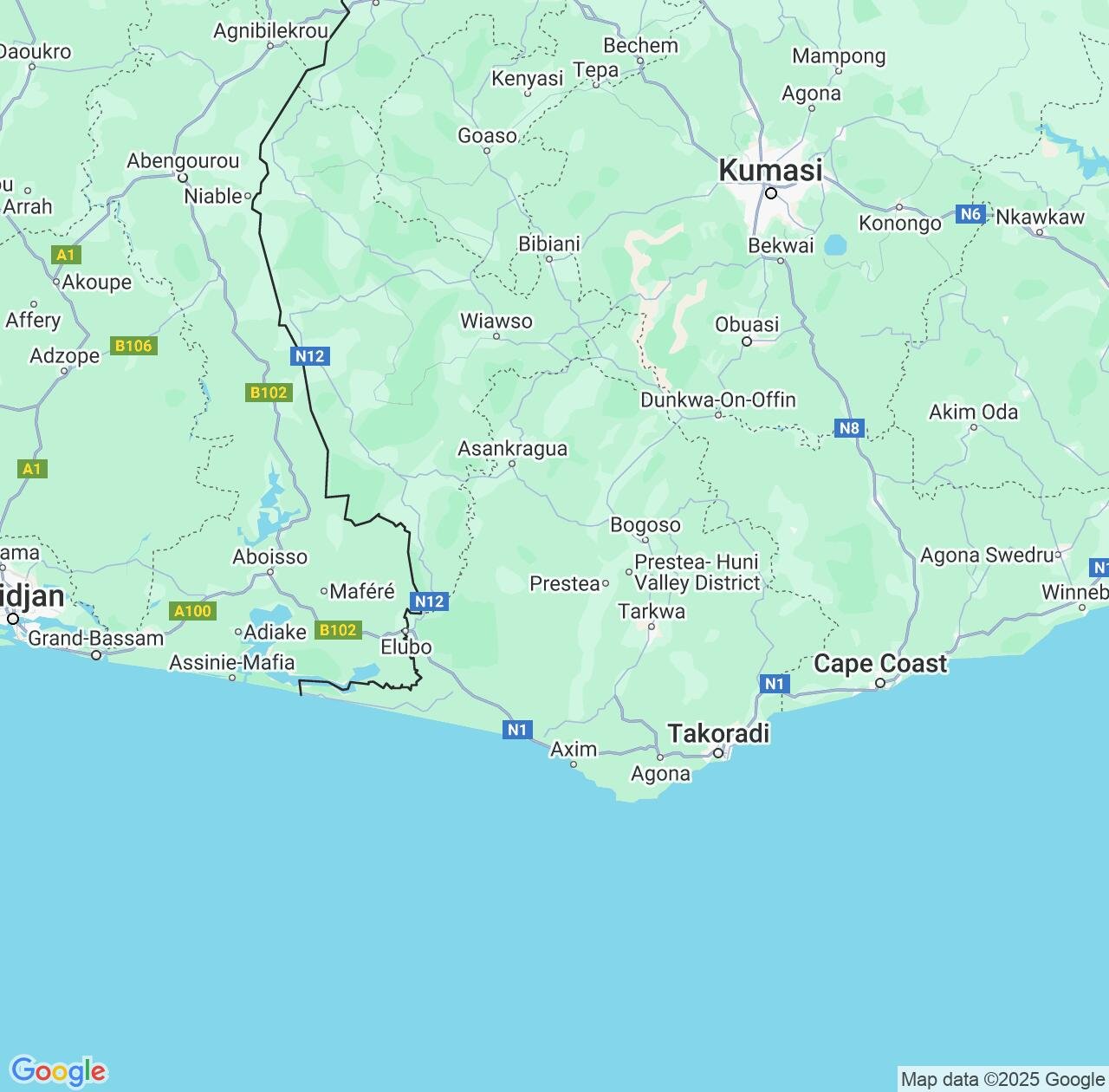 Map image for Intellectual Property Lawyers in Western and Ghana IP firms at coordinates  ; .