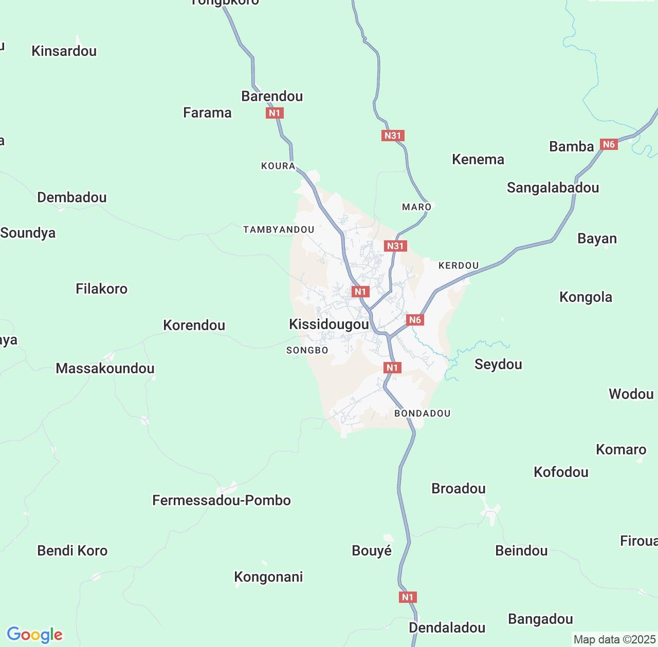 Map image for Intellectual Property Lawyers in Kissidougou and Faranah IP firms at coordinates  ; .