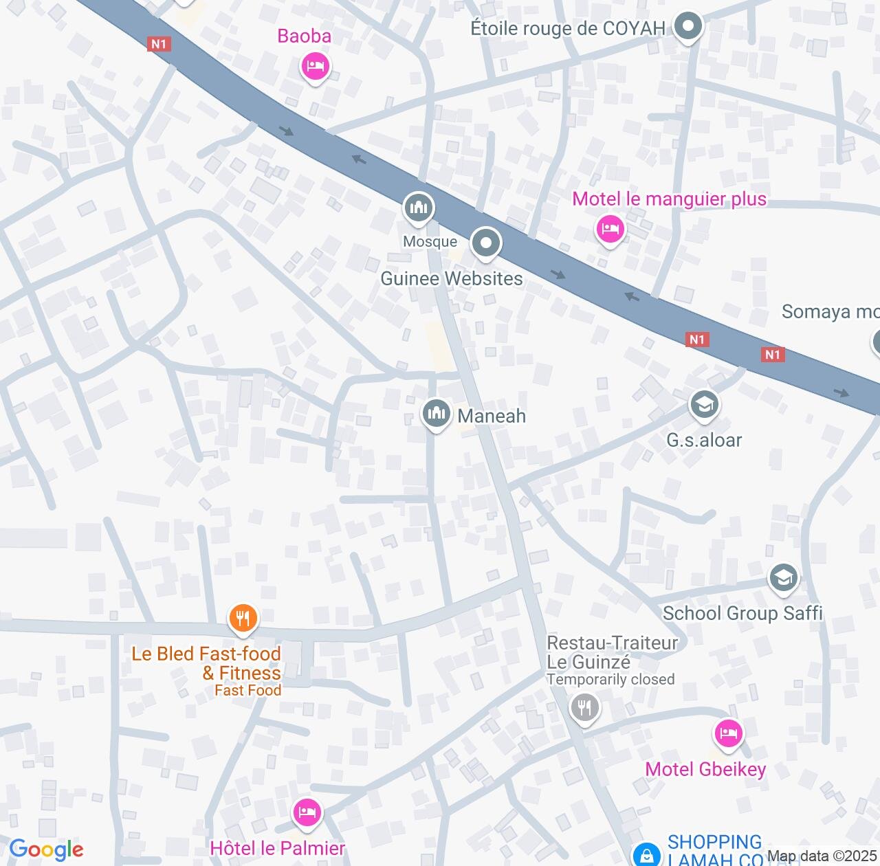 Map image for Intellectual Property Lawyers in Maneah and Kindia IP firms at coordinates  ; .