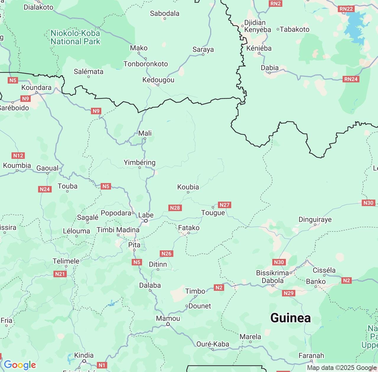 Map image for Intellectual Property Lawyers in Labe and Labé Region IP firms at coordinates  ; .