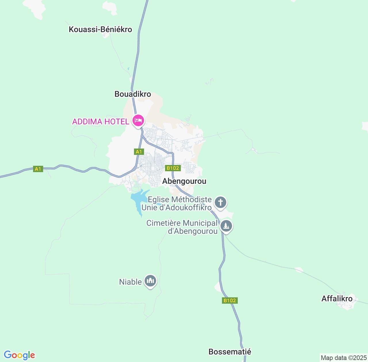 Map image for Intellectual Property Lawyers in Abengourou and Comoé District IP firms at coordinates  ; .