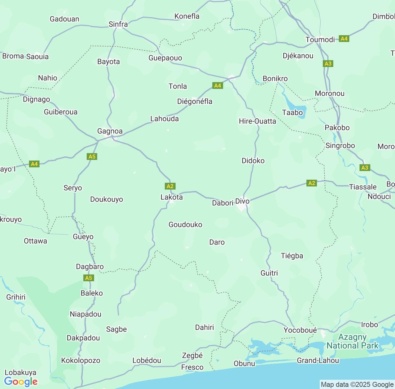 Map image for Intellectual Property Lawyers in Gôh-Djiboua and Cote D'Ivoire (Ivory Coast) IP firms at coordinates  ; .