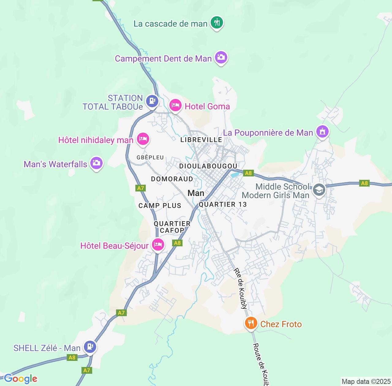 Map image for Intellectual Property Lawyers in Man and Montagnes IP firms at coordinates  ; .