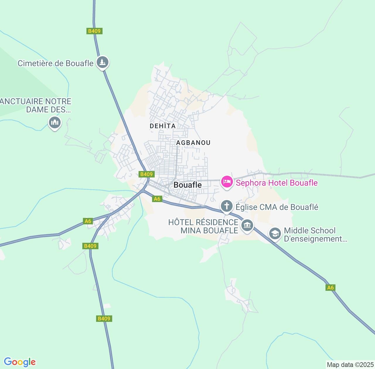 Map image for Intellectual Property Lawyers in Bouafle and Sassandra-Marahoué IP firms at coordinates  ; .