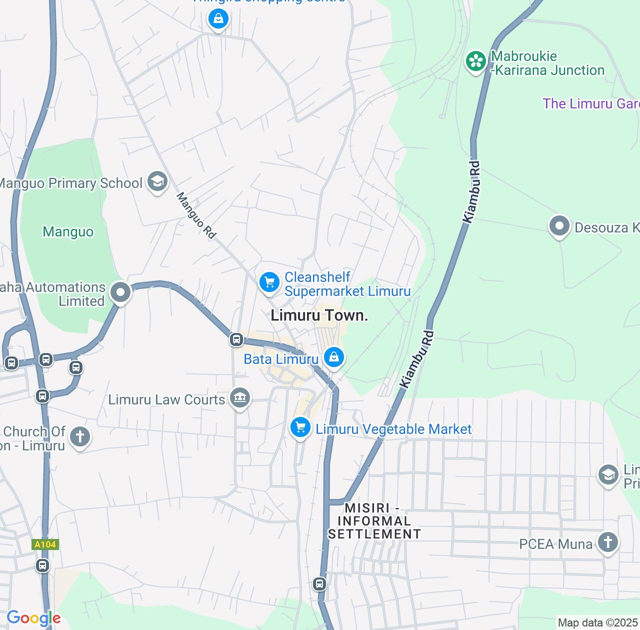 Map image for Intellectual Property Lawyers in Limuru and Kiambu County IP firms at coordinates  ; .