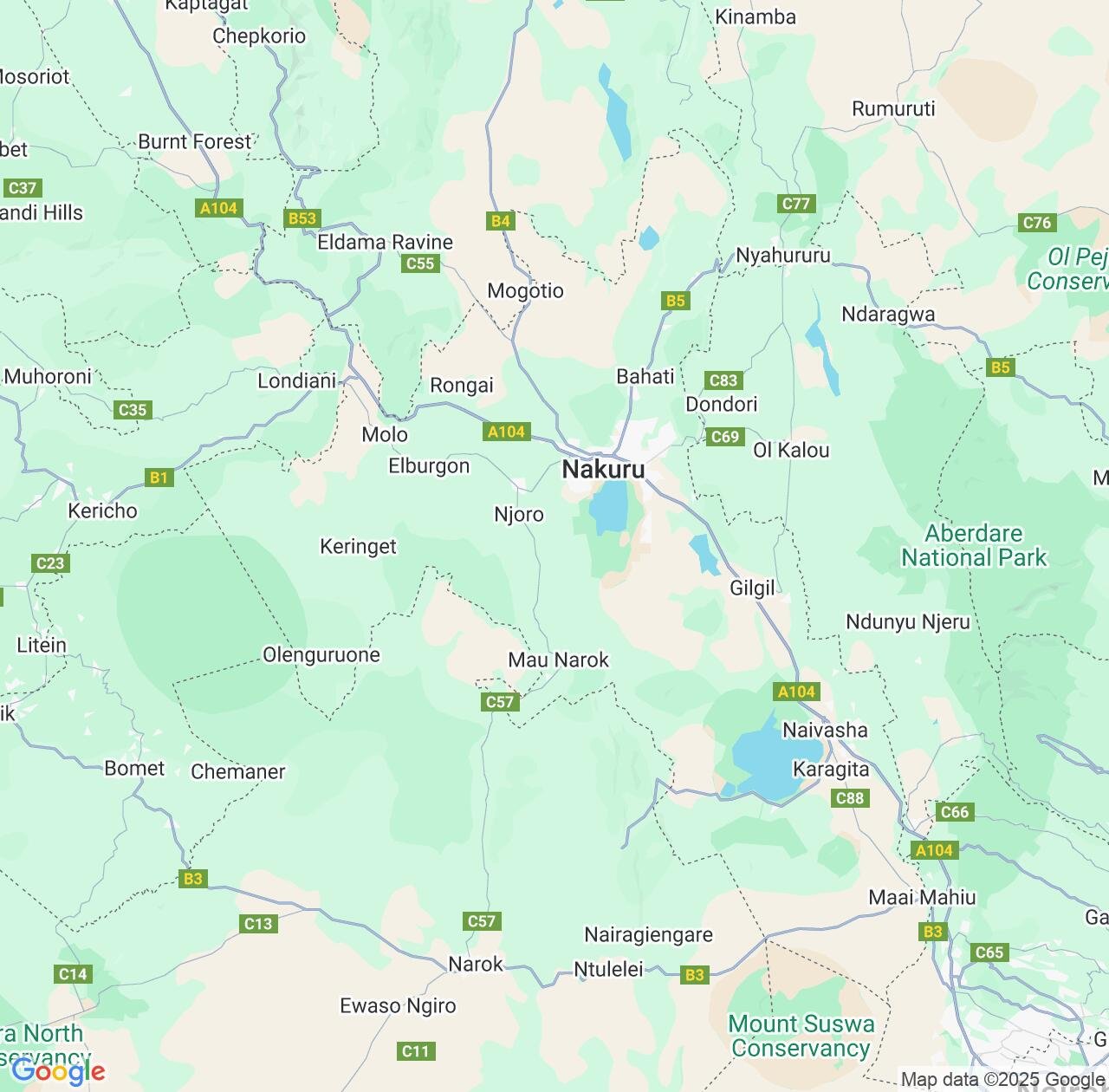 Map image for Intellectual Property Lawyers in Nakuru and Nakuru County IP firms at coordinates  ; .