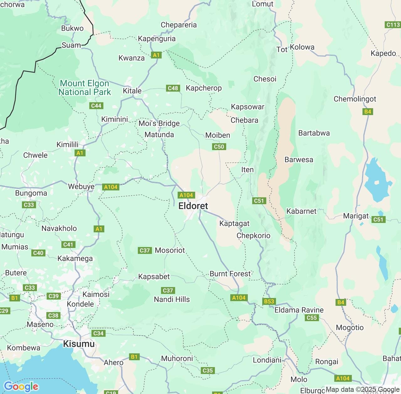 Map image for Intellectual Property Lawyers in Uasin Gishu County and Kenya IP firms at coordinates  ; .