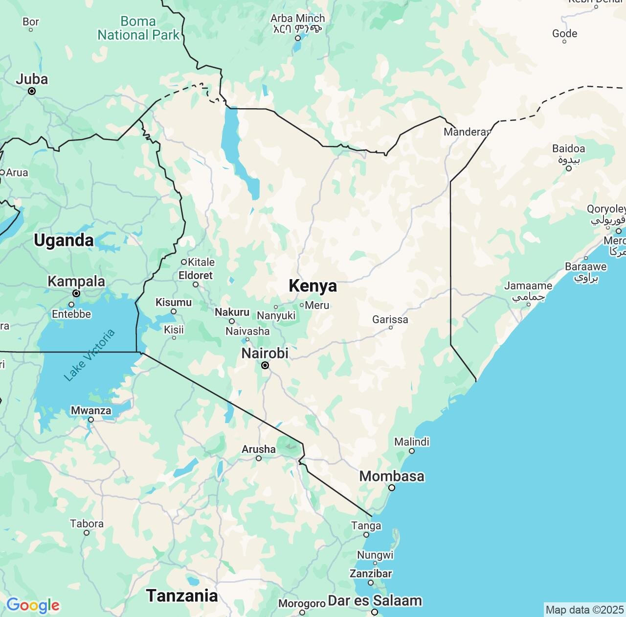 Map image for Intellectual Property Lawyers in Kenya and Africa IP firms at coordinates  ; .