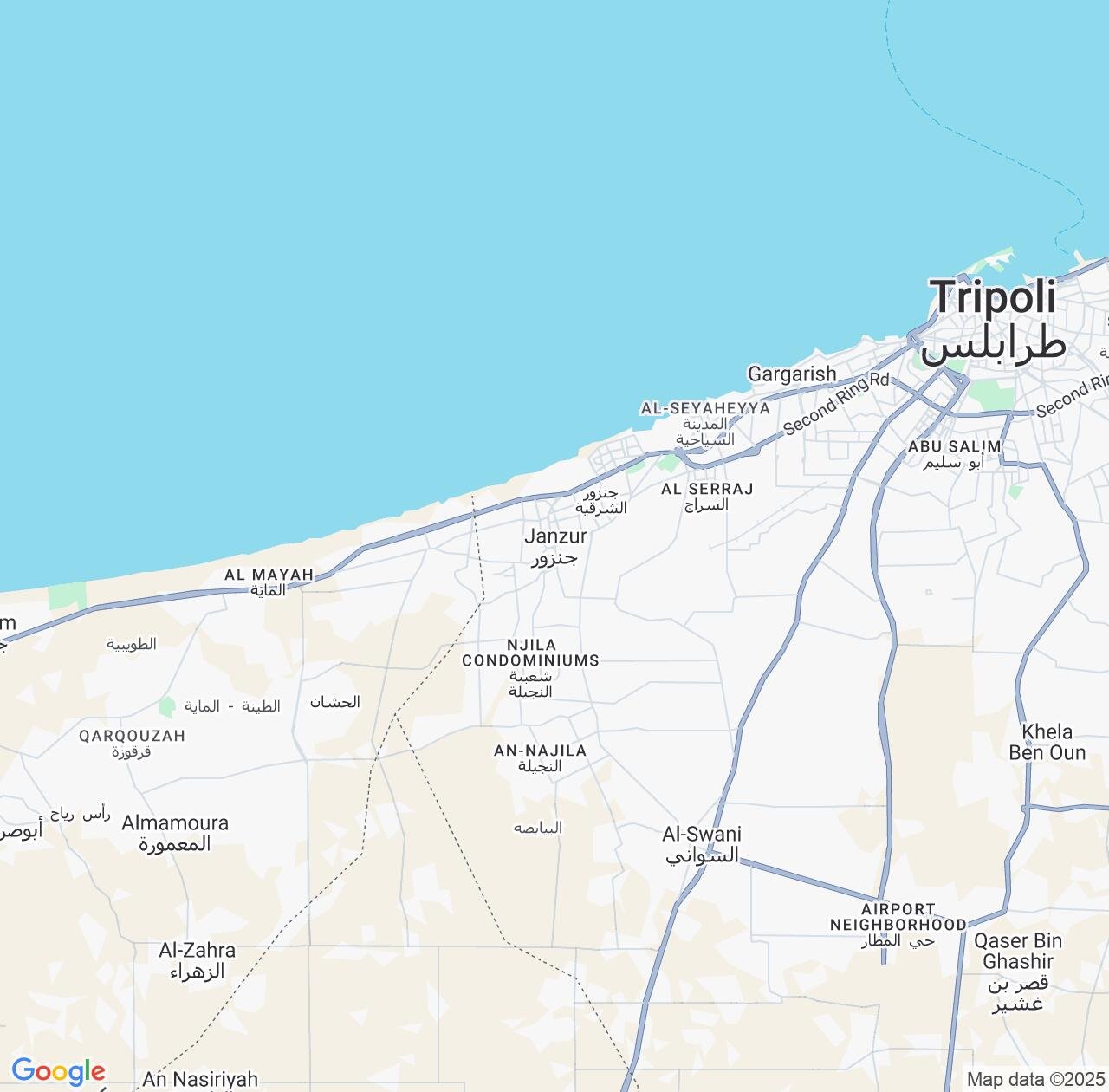 Map image for Intellectual Property Lawyers in Janzur and Al Jafārah IP firms at coordinates  ; .