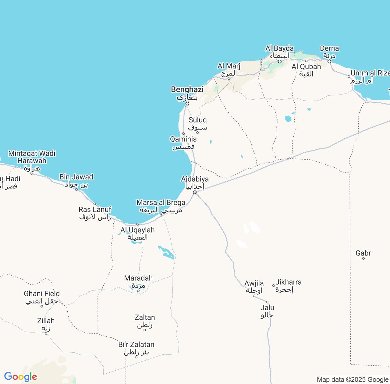 Map image for Intellectual Property Lawyers in Ajdabiya and Al Wāḩāt IP firms at coordinates  ; .