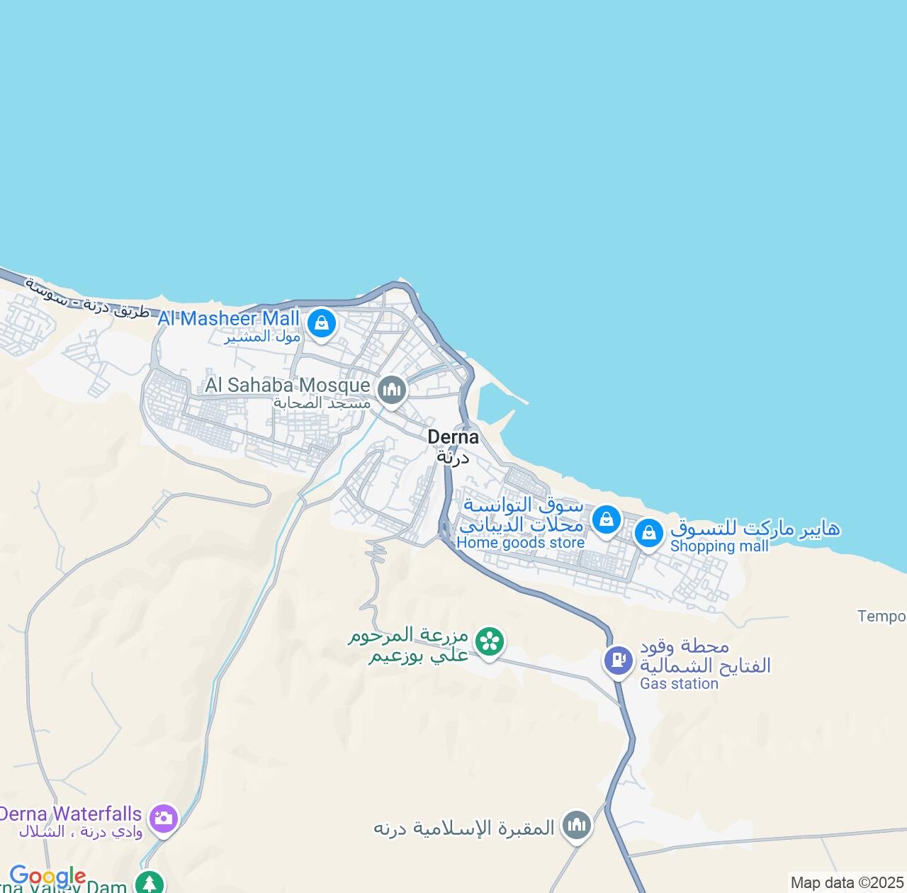 Map image for Intellectual Property Lawyers in Darnah and Libya IP firms at coordinates  ; .