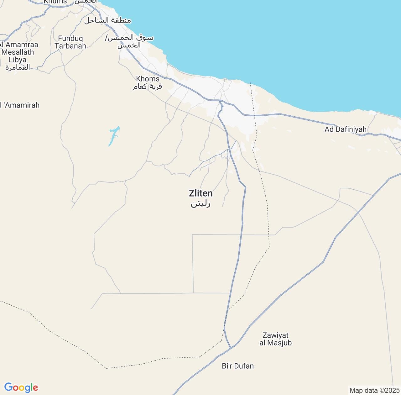 Map image for Intellectual Property Lawyers in Zliten and Mişrātah IP firms at coordinates  ; .