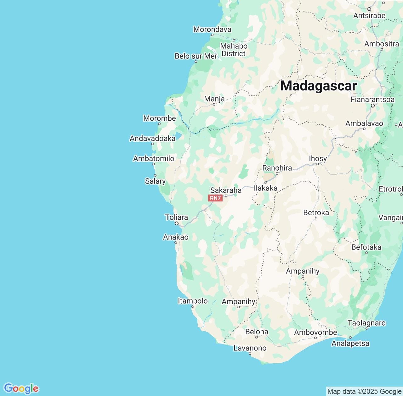 Map image for Intellectual Property Lawyers in Atsimo-Andrefana and Madagascar IP firms at coordinates  ; .