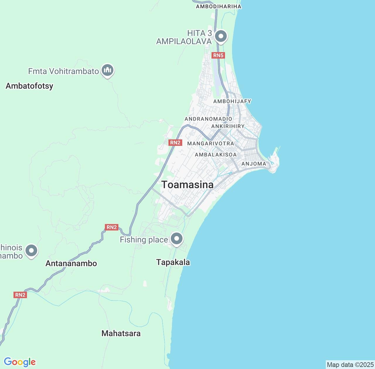 Map image for Intellectual Property Lawyers in Toamasina and Atsinanana IP firms at coordinates  ; .