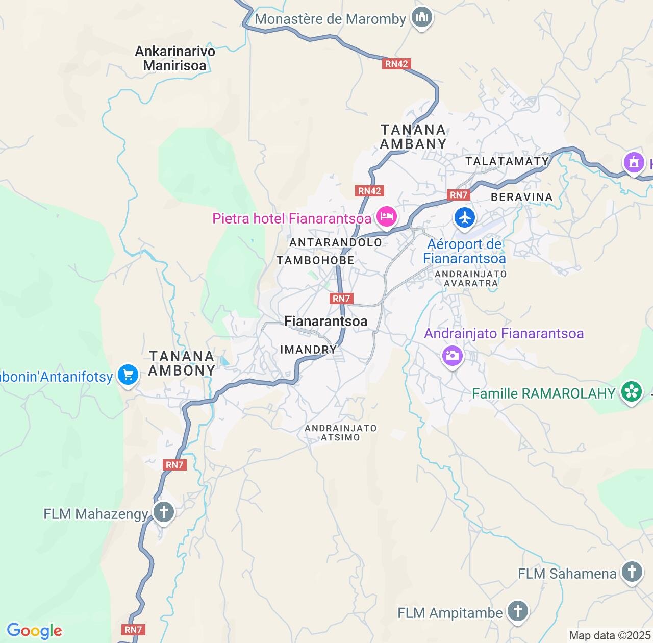 Map image for Intellectual Property Lawyers in Fianarantsoa and Upper Matsiatra IP firms at coordinates  ; .