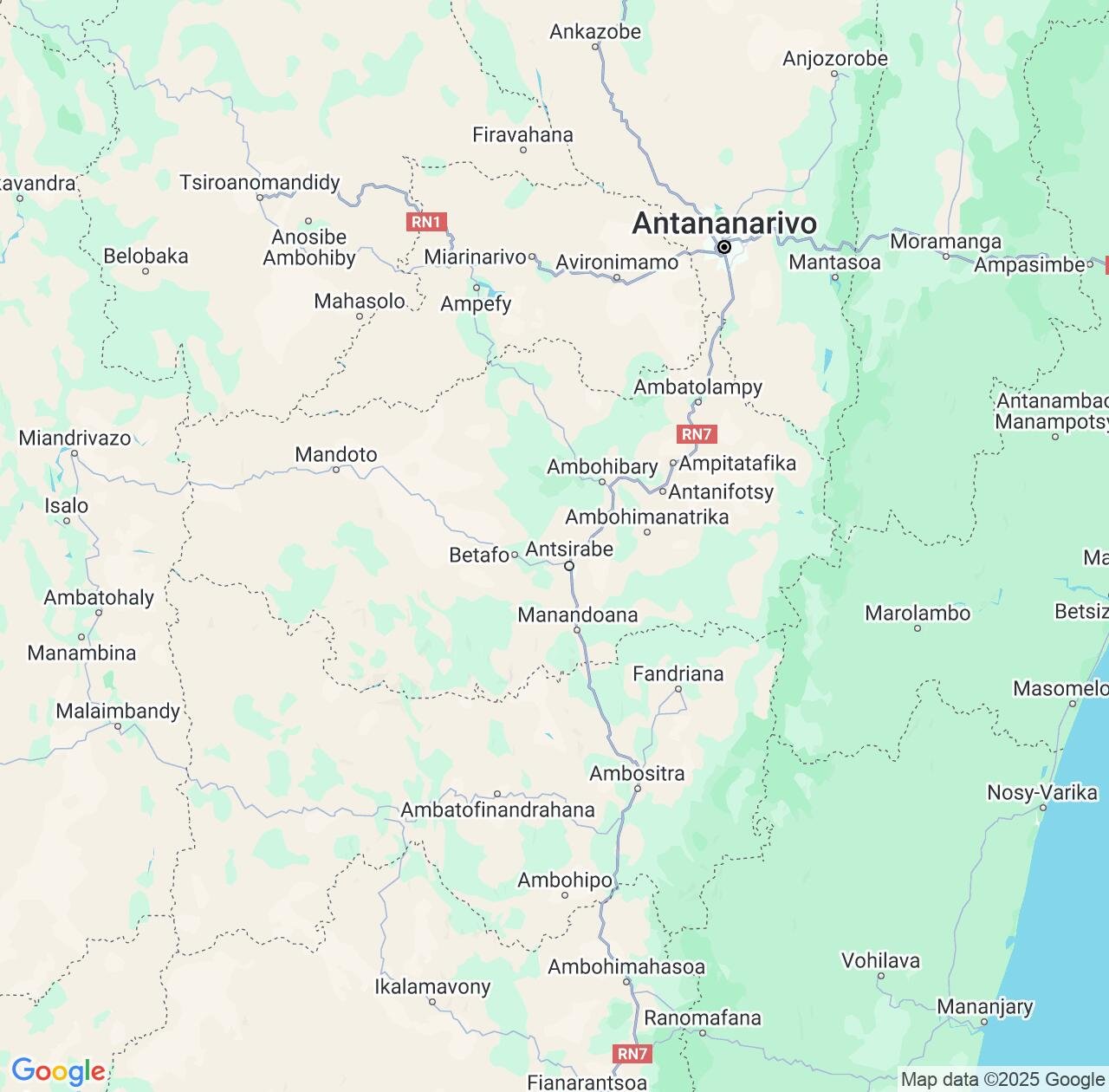 Map image for Intellectual Property Lawyers in Vakinankaratra and Madagascar IP firms at coordinates  ; .