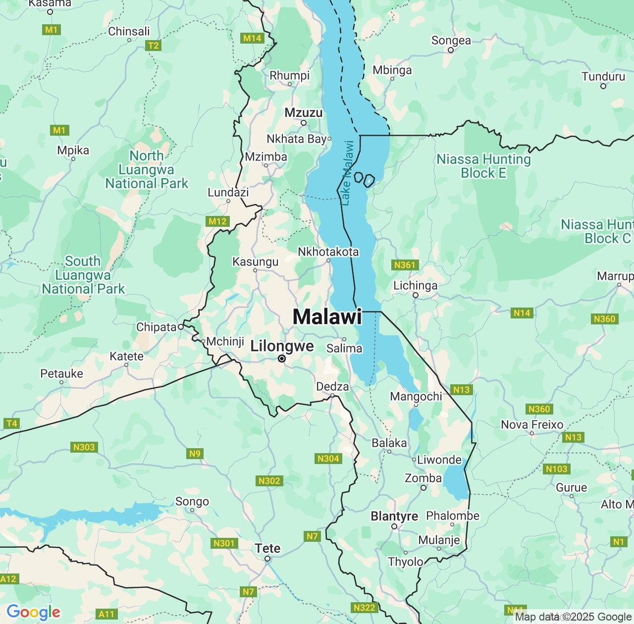 Map image for Intellectual Property Lawyers in Central Region and Malawi IP firms at coordinates  ; .