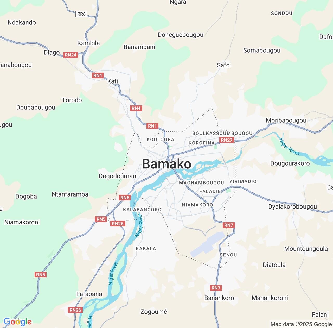 Map image for Intellectual Property Lawyers in Bamako and Mali IP firms at coordinates  ; .