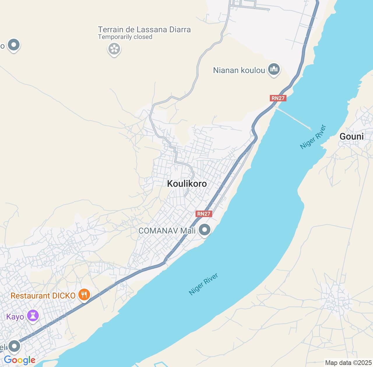 Map image for Intellectual Property Lawyers in Koulikoro and Mali IP firms at coordinates  ; .