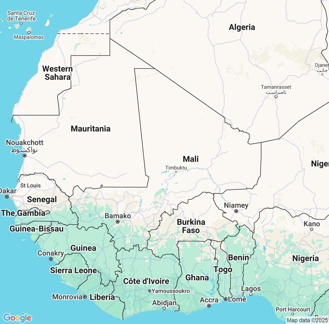 Map image for Intellectual Property Lawyers in Mali and Africa IP firms at coordinates  ; .