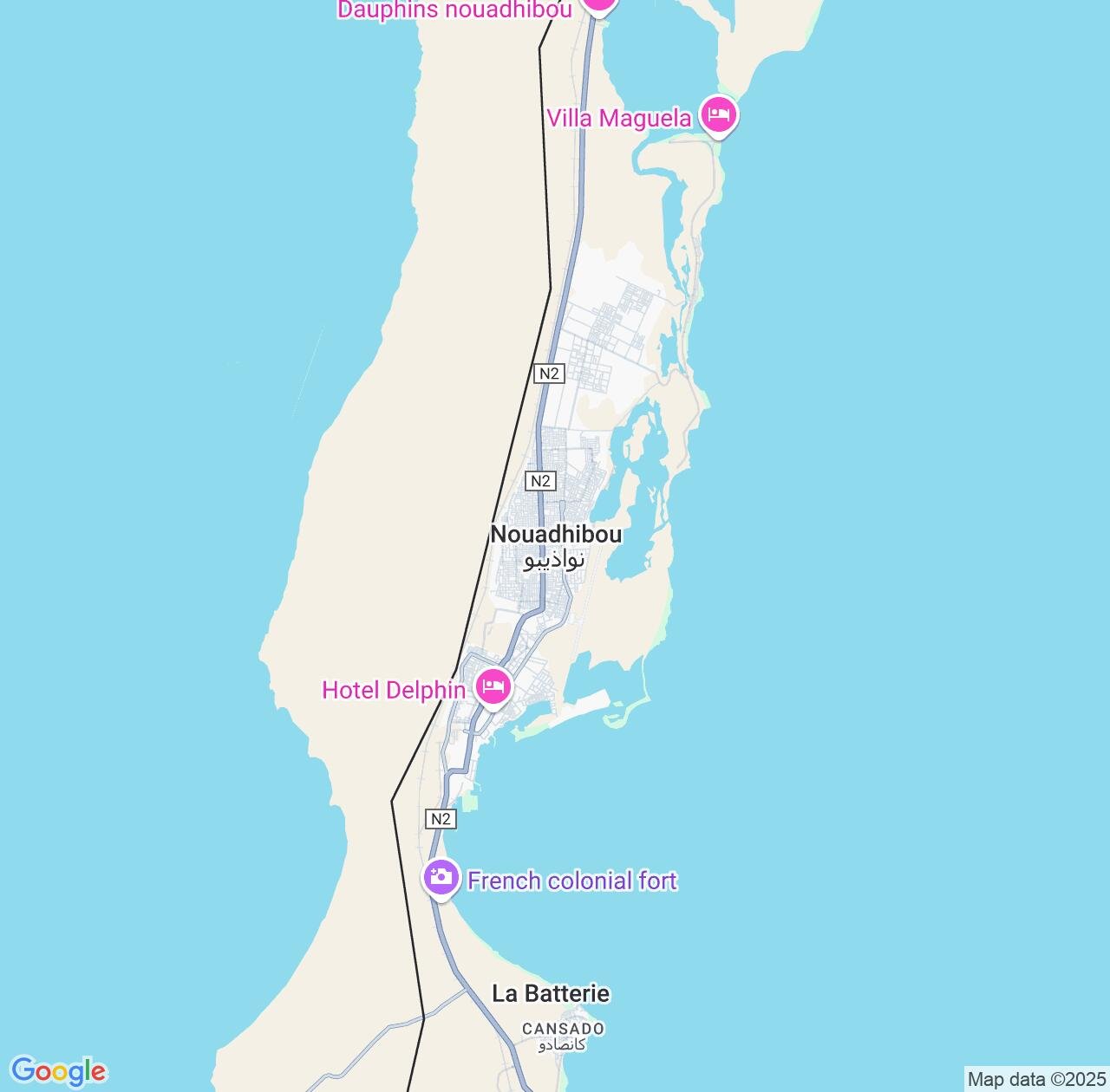 Map image for Intellectual Property Lawyers in Nouadhibou and Dakhlet Nouadhibou IP firms at coordinates  ; .
