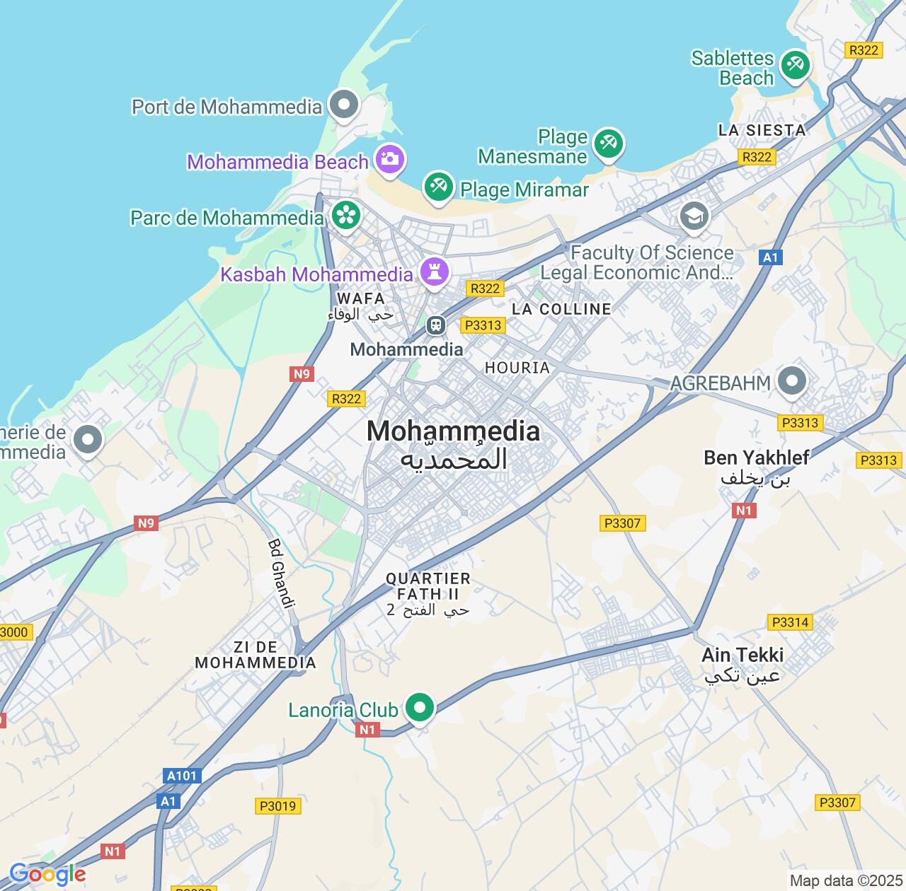 Map image for Intellectual Property Lawyers in Mohammedia and Casablanca-Settat IP firms at coordinates  ; .