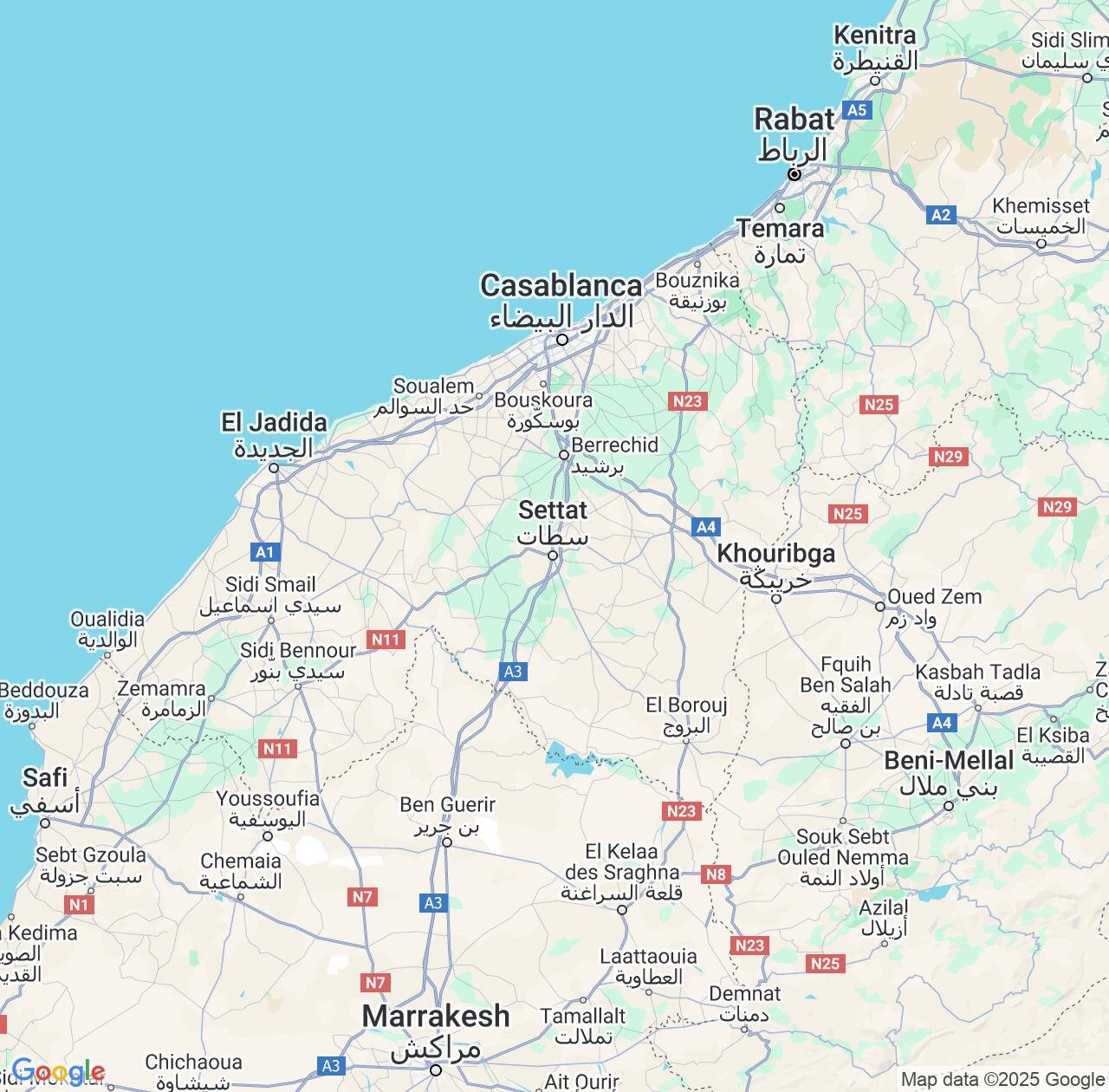 Map image for Intellectual Property Lawyers in Casablanca-Settat and Morocco IP firms at coordinates  ; .