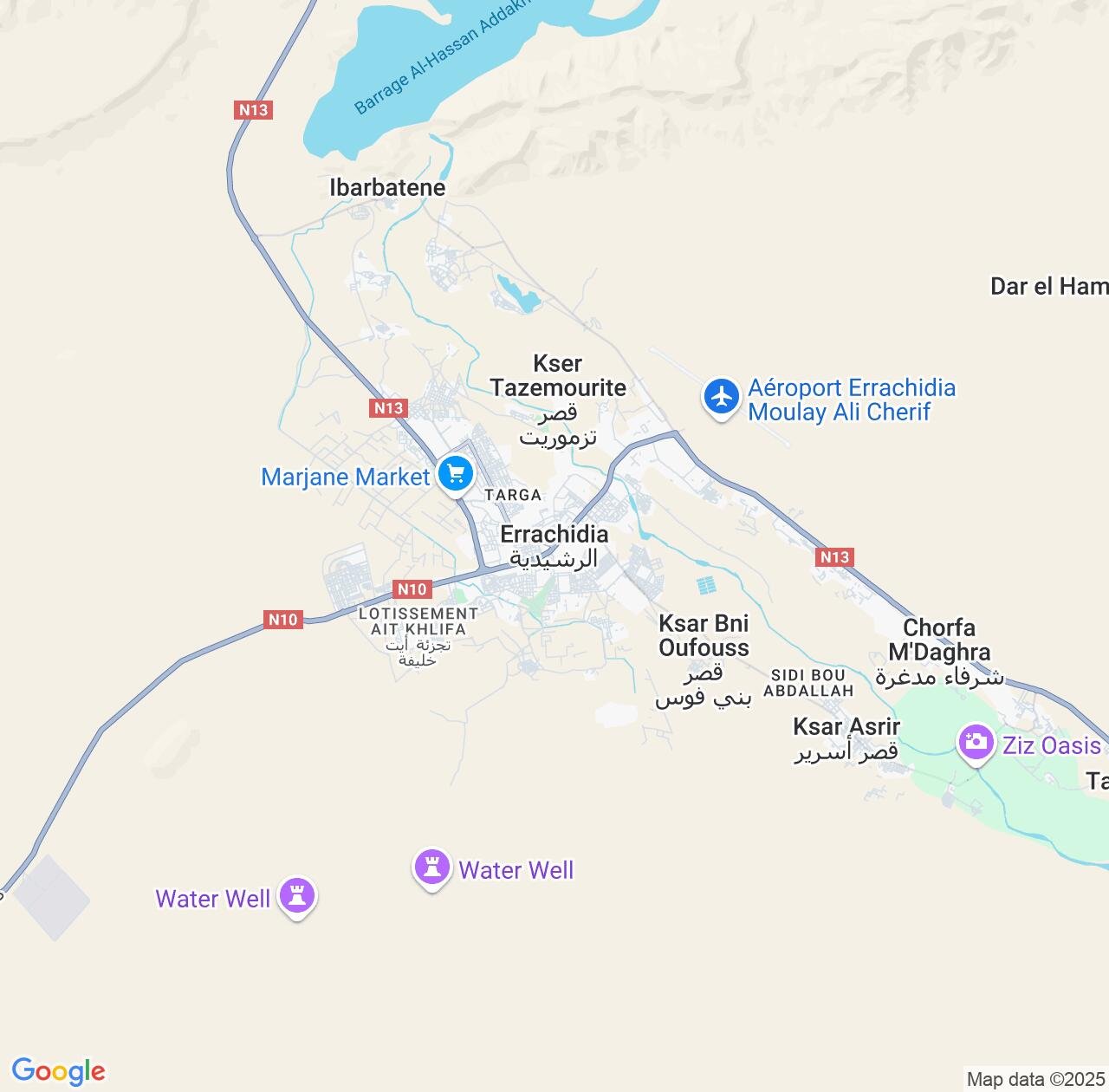 Map image for Intellectual Property Lawyers in Errachidia and Drâa-Tafilalet IP firms at coordinates  ; .