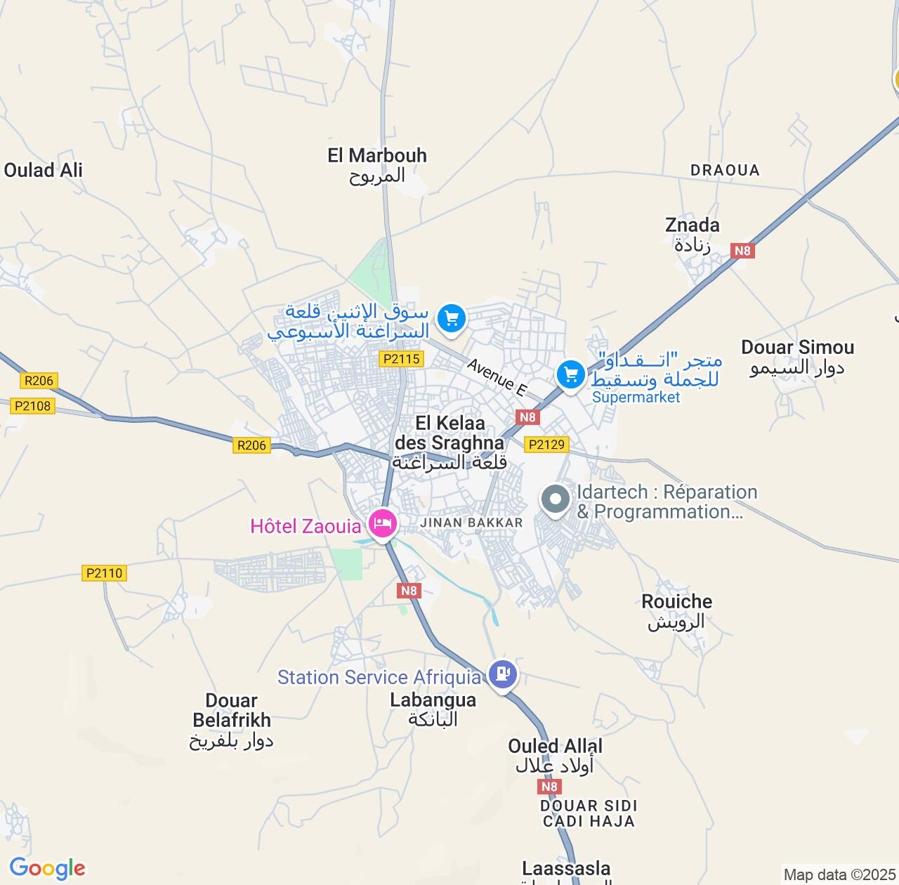 Map image for Intellectual Property Lawyers in El Kelaa des Srarhna and Marrakesh-Safi IP firms at coordinates  ; .