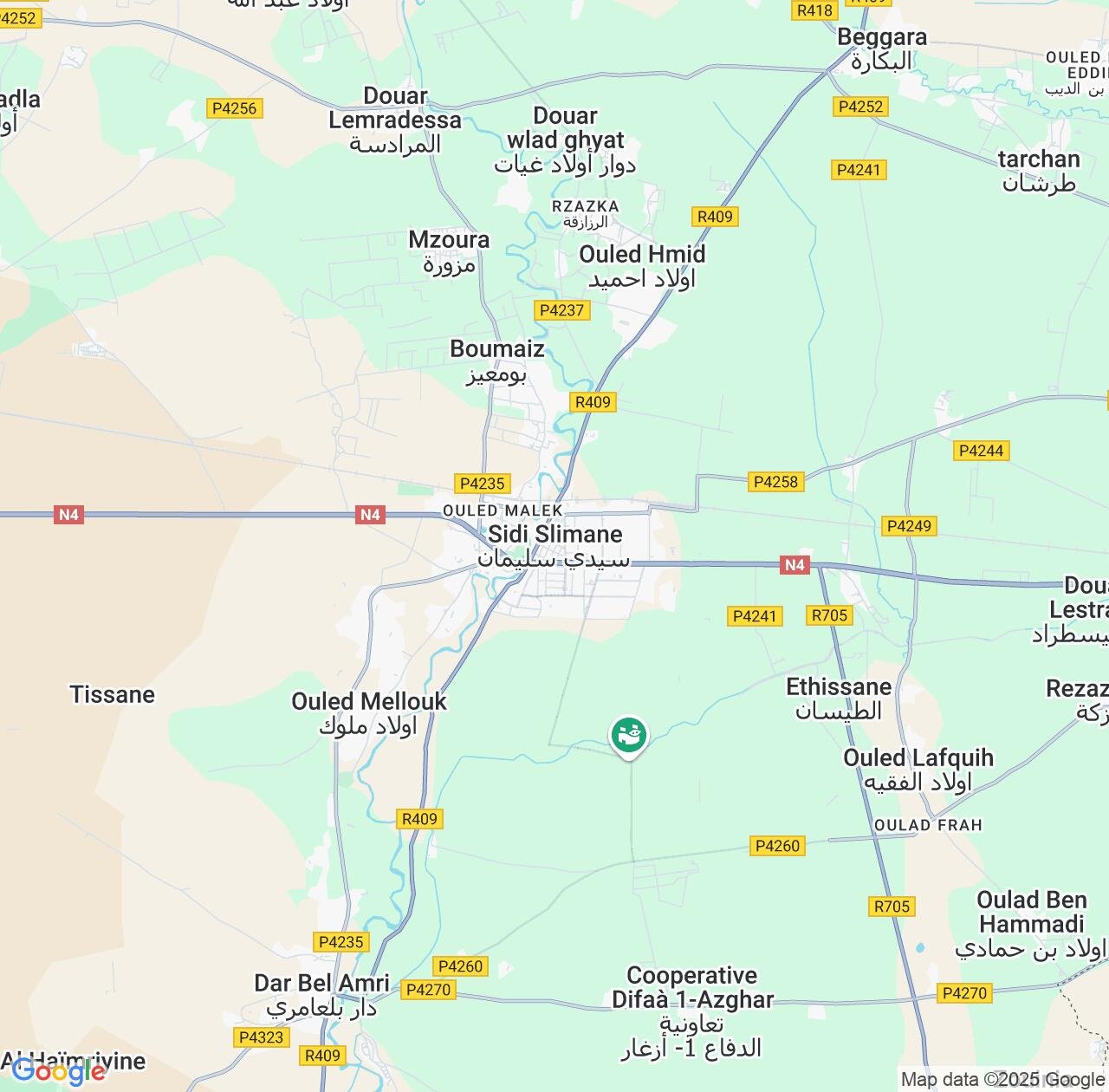 Map image for Intellectual Property Lawyers in Sidi Slimane and Rabat-Salé-Kénitra IP firms at coordinates  ; .