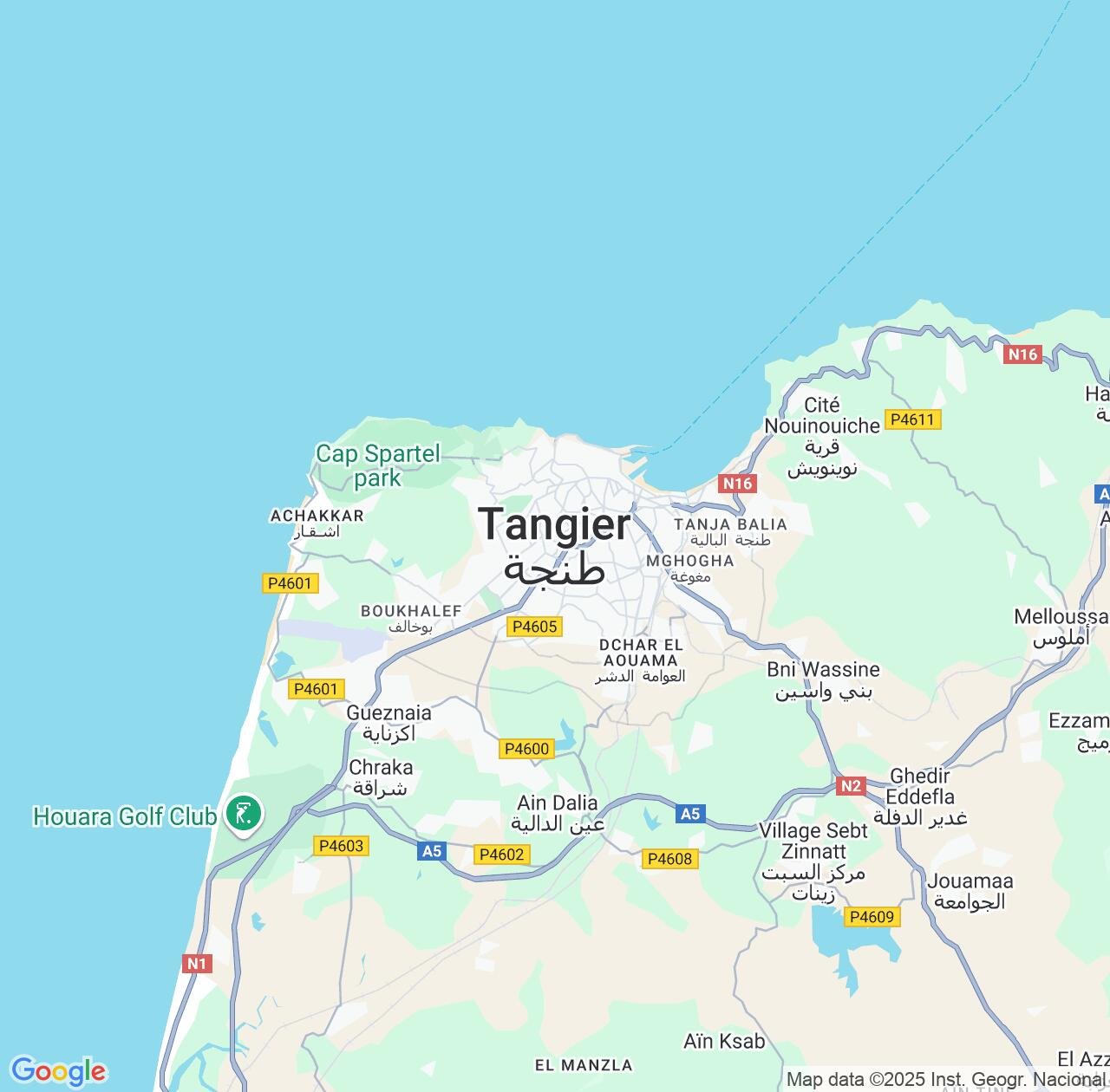 Map image for Intellectual Property Lawyers in Tangier and Tanger-Tetouan-Al Hoceima IP firms at coordinates  ; .
