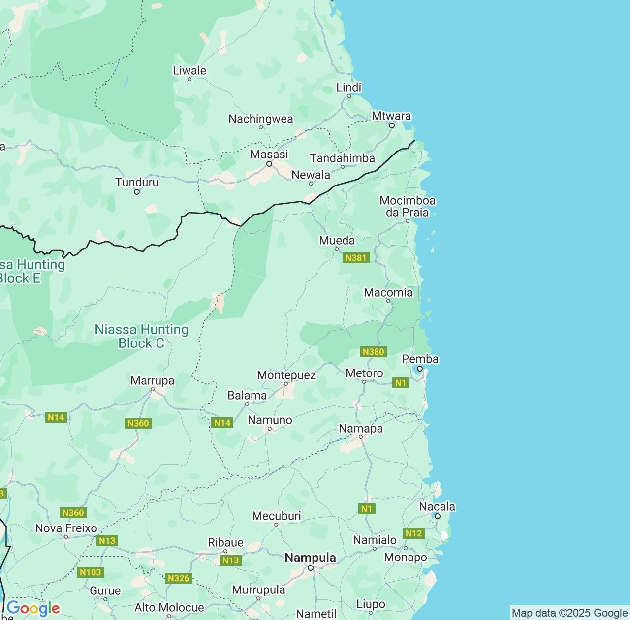 Map image for Intellectual Property Lawyers in Cabo Delgado Province and Mozambique IP firms at coordinates  ; .