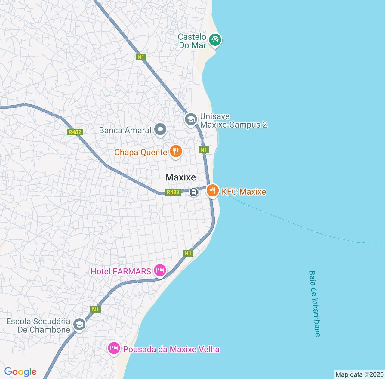Map image for Intellectual Property Lawyers in Maxixe and Inhambane Province IP firms at coordinates  ; .