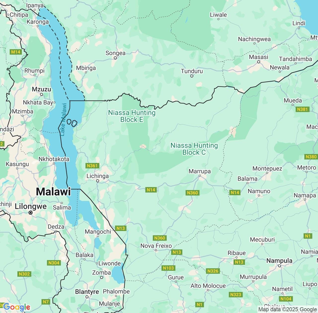 Map image for Intellectual Property Lawyers in Niassa Province and Mozambique IP firms at coordinates  ; .