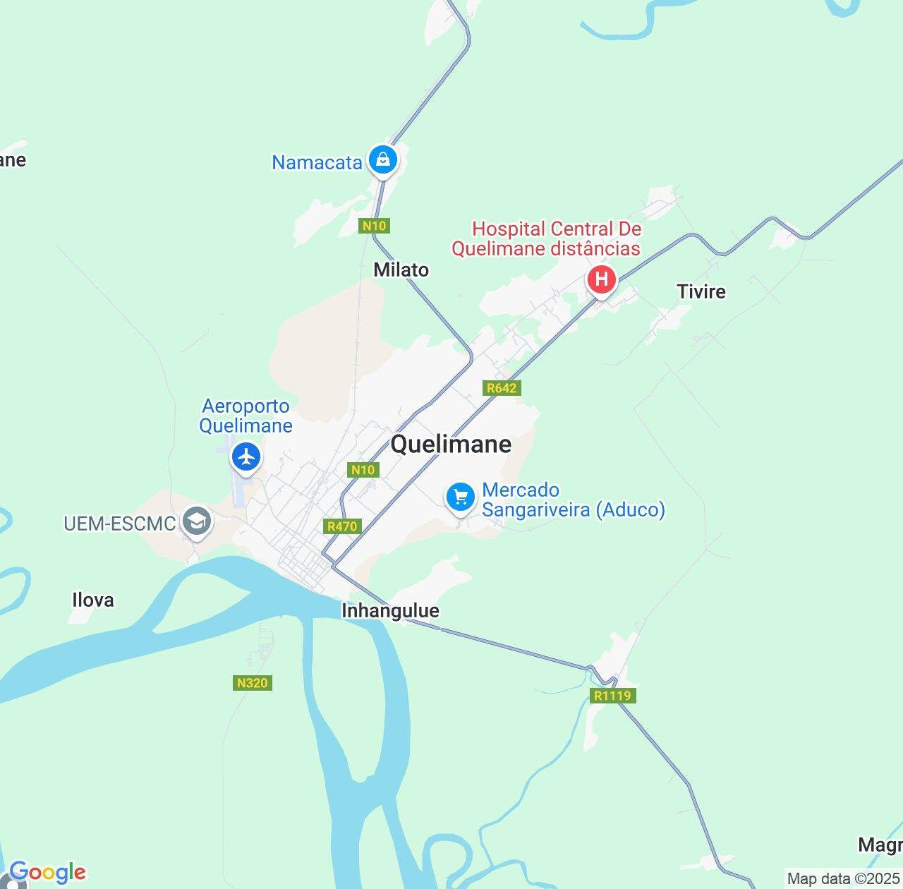 Map image for Intellectual Property Lawyers in Quelimane and Zambezia Province IP firms at coordinates  ; .