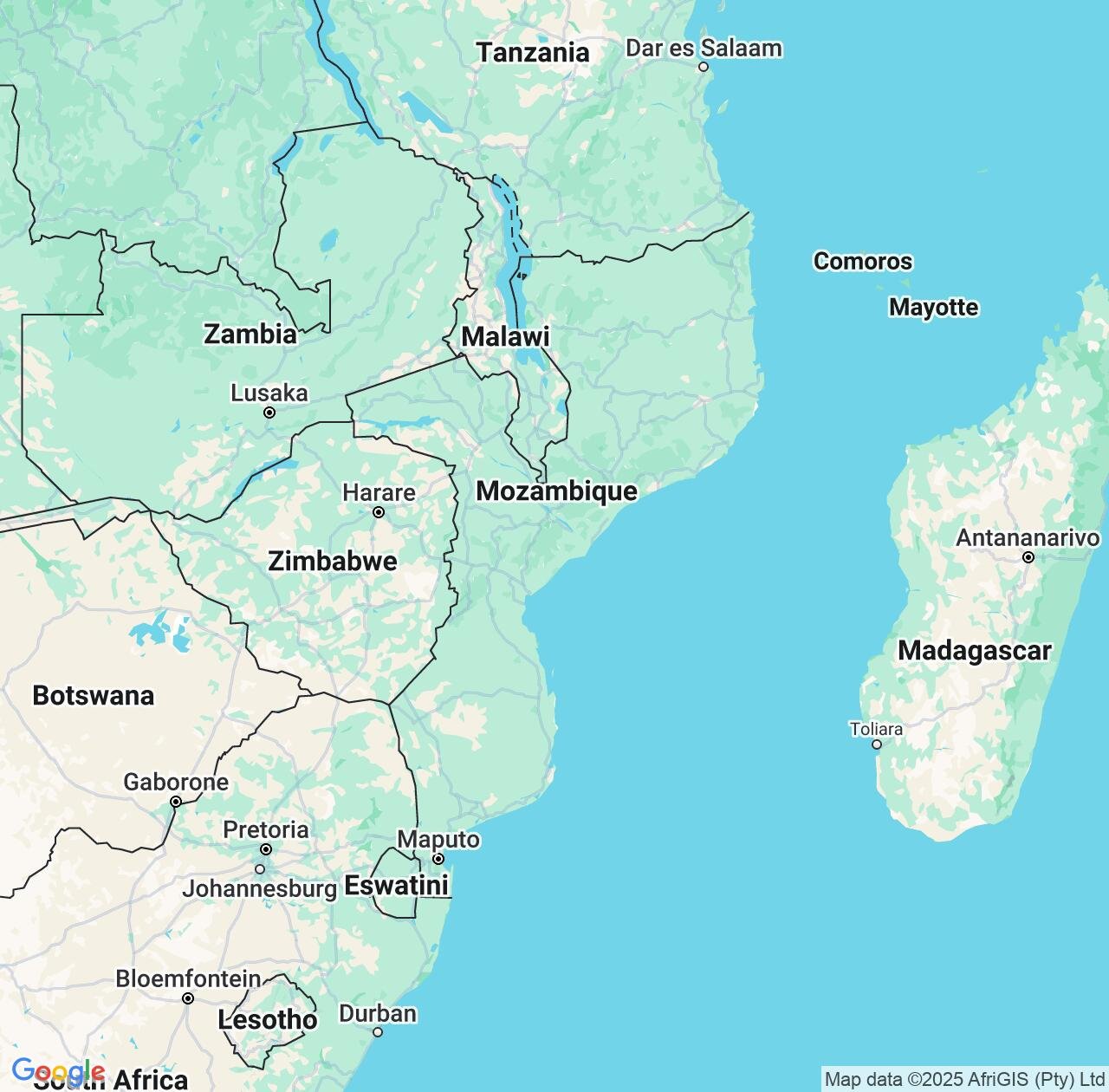 Map image for Intellectual Property Lawyers in Mozambique and Africa IP firms at coordinates  ; .