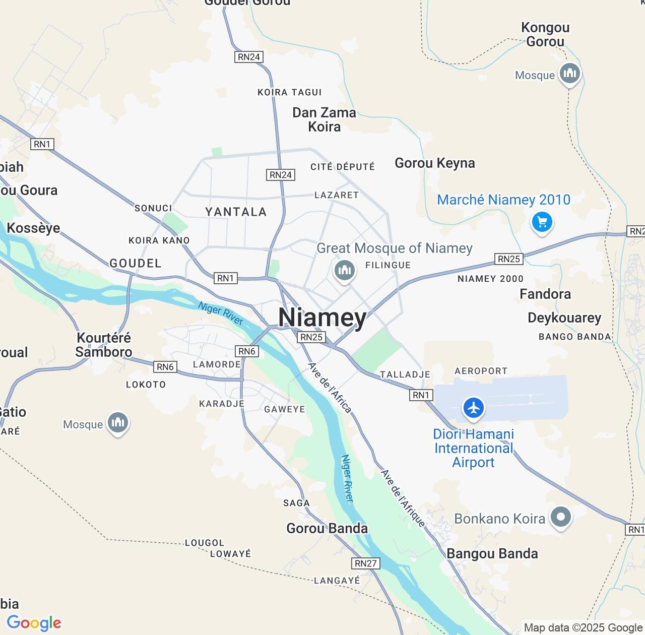 Map image for Intellectual Property Lawyers in Niamey and Niger IP firms at coordinates  ; .