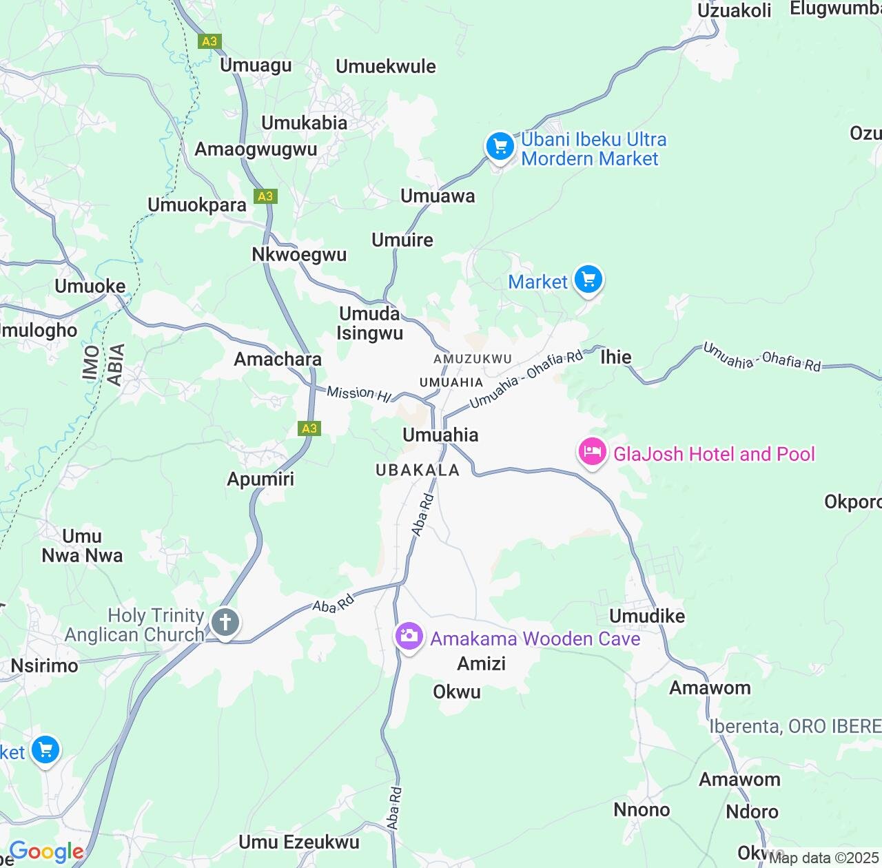 Map image for Intellectual Property Lawyers in Umuahia and Abia State IP firms at coordinates  ; .