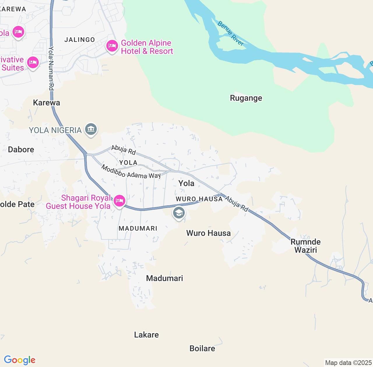 Map image for Intellectual Property Lawyers in Yola and Adamawa IP firms at coordinates  ; .