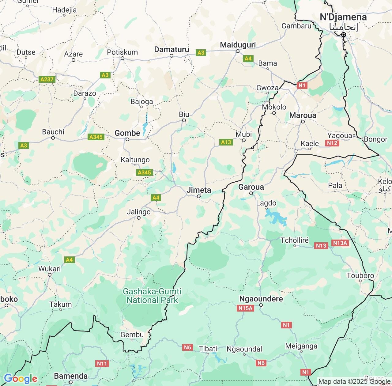 Map image for Intellectual Property Lawyers in Adamawa and Nigeria IP firms at coordinates  ; .